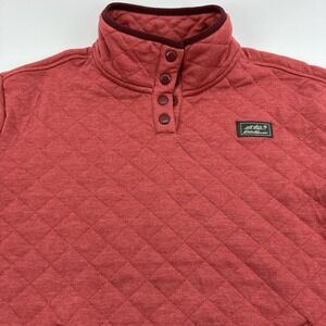 Eddie Bauer Women's Quilted Pullover Shirt Jacket Pockets Mauve Color Medium